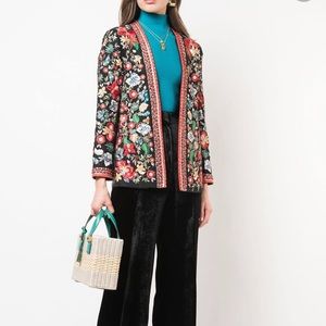 ALICE+OLIVIA floral embroidered jacket NWT